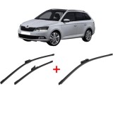Cumpara ieftin Set 3 stergatoare SKODA FABIA III Estate (NJ5) 2014 - 2022, pentru parbriz si luneta, Bosch Aerotwin