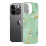 Cumpara ieftin Husa pentru iPhone 14 Pro Max, Techsuit Marble Series, Green Hex