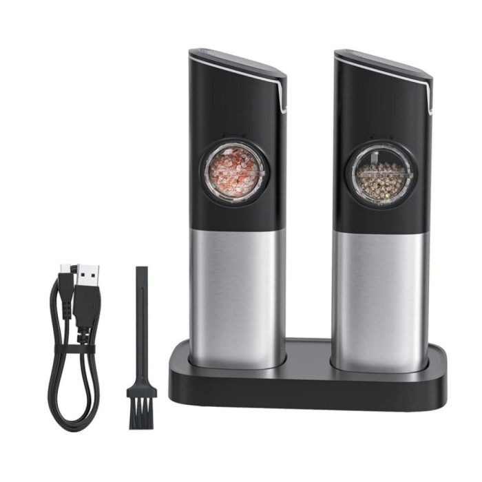 Set 2 rasnite electrice pentru sare si piper si condimente Adsinio