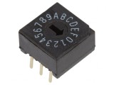 &Icirc;ntrerupător Codificare HEX/BCD 10 Poz THT 50m&Omega;