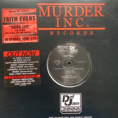 Vinil Faith Evans / Ja Rule &amp;ndash; Good Life (Remix) / Furious 12&amp;quot; (VG++) foto