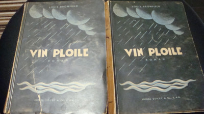 Louis Bromfield - Vin ploile - 2 volume - interbelica foto