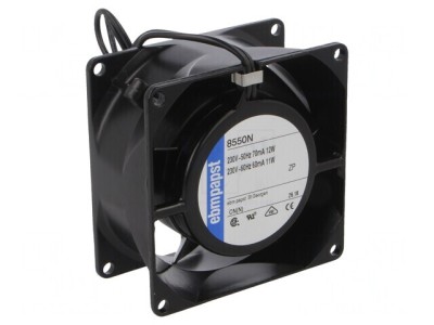 Ventilator AC axial 230V 80x80x38mm 50m3/h 30dBA 50Hz foto