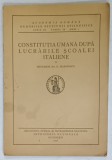 CONSTITUTIA UMANA DUPA LUCRARILE SCOALEII ITALIENE de PROFESOR DR. G. MARINESCU , 1932