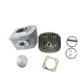 Kit cilindru + chiulasa compatibil bicicleta cu motor 80CC, 47mm, ABO-0880BIK, Oem
