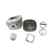 Kit cilindru + chiulasa compatibil bicicleta cu motor 80CC, 47mm, ABO-0880BIK