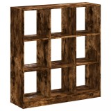 Cumpara ieftin Biblioteca, stejar fumuriu, 102x32x108 cm, lemn prelucrat