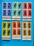 TIMBRE ROM&Acirc;NIA LP841/1974 Centenarul curselor de cai -Bloc de 4 -MNH