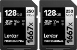 Lexar SDXC Pro 1667X UHS-II U3 R250/W120 (V60) 128G - 2pack