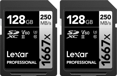 Lexar SDXC Pro 1667X UHS-II U3 R250/W120 (V60) 128G - 2pack foto