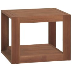 Dulap de baie suspendat, 45x45x30 cm, lemn masiv de tec
