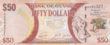 Bancnota Guyana 50 Dolari 2016 - P41 UNC ( comemorativa - vezi descrierea )