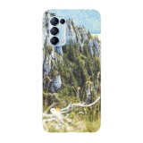 Husa compatibila cu Oppo A76 model Mountain scenery, Silicon, TPU, Viceversa, Transparent, Carcasa