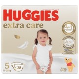Scutece Huggies Extra Care Nr.5, 11-25 kg, 28 buc