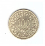 Moneda Tunisia 100 milliemes/millim 2011, stare buna, curata, Africa, Alama