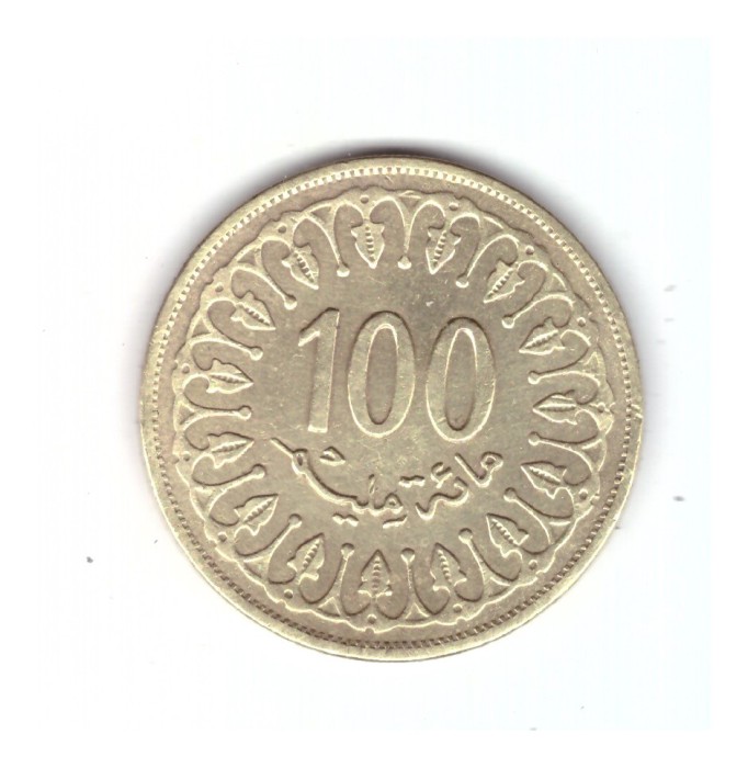 Moneda Tunisia 100 milliemes/millim 2011, stare buna, curata
