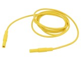 Cablu de măsurare HIRSCHMANN 16A 2m mufă banană 4mm galben