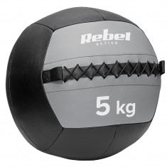 Minge medicinala pentru exercitii Rebel Active, 5 kg, 35 cm