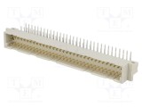 Conector DIN 41612 soclu tip C tată PIN 64 THT aurit 3A - PANCON