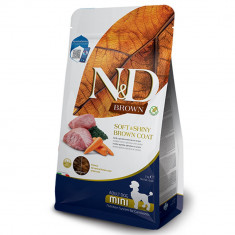 Farmina N&amp;D dog BROWN (GF) adult mini lamb, spirulina &amp; carrot 2 kg