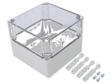 Carcasă Universală Policarbonat 125mm x 125mm x 100mm