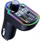 Cumpara ieftin Modulator FM Bluetooth 5.0 EverQ&reg;,TransmitatorFM,Hands-Free,Incarcator auto, Modulator FM Stereo