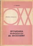 I. K. Babanski - Optimizarea procesului de invatamant. Sub aspect didactic