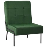 Cumpara ieftin Scaun de relaxare, verde inchis, 65x79x87 cm, catifea