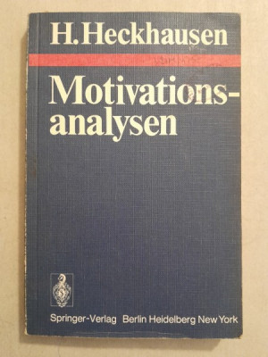 Motivations-analysen - H. Heckhausen foto