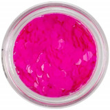 Confetti decorativ - hexagoane roz neon 3mm, INGINAILS