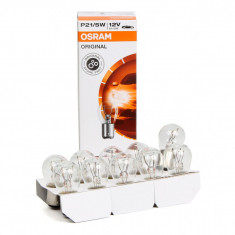 Set 10 Buc Bec Osram P21/5W 21/5W 5W BAY15d Original 7528