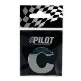 Autocolant 3D crom Type-3 (28mm) litera - C Garage AutoRide