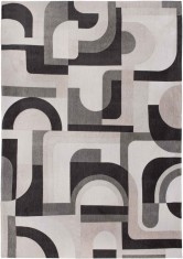 Covor Model Saxon 9206, Marime 140 x 200 cm, Crem, Antiderapant, Antialergic, Poliester si Latex, Living, Dormitor, Sufragerie, Birou foto