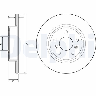 DELPHI BG4807C Disc frana foto