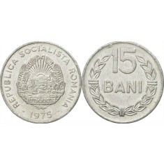Romania 1975 - 15 bani, circulata