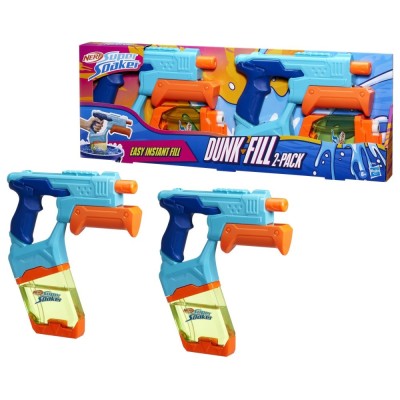 NERF SUPER SOAKER SET 2 BLASTERE NERF DUNK FILL foto