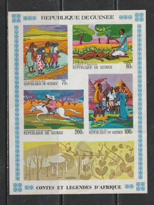 Guinea 1968 - Legende Africane M/S 1v MNH foto