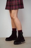 Medicine botine culoarea negru, cu platforma