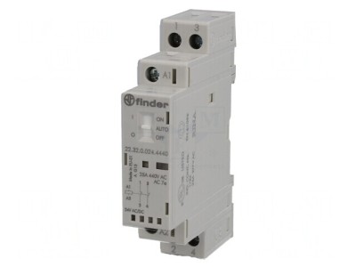 Contactor 2-poli 25A 24V NC IP20 foto