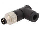 Conector M8 3-Pin 90&deg; pe Cablu IP67