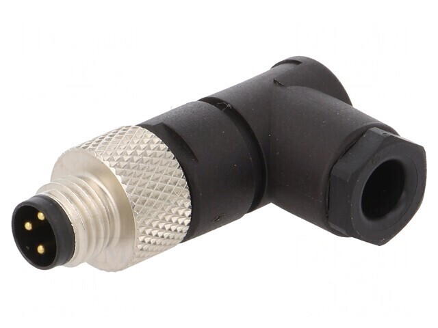 Conector M8 3-Pin 90&deg; pe Cablu IP67