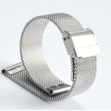 Cumpara ieftin Bratara de ceas mash milaneza cu siguranta argintie 18mm 20mm 22mm WZ3022