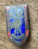 QW9 N9 53 - Insigna - tematica biologie - comunism RPR - Conferinta de fitopatologie - Bucuresti - 1949