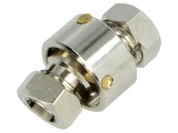 Adaptor oțel nichelat argintiu 6mm