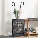 vidaXL Suport de Umbrele Negru Oțel Vopsit Electrostatic Standard