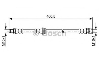 Conducta / cablu frana BMW X5 (F15, F85) (2013 - 2016) BOSCH 1 987 481 598 foto