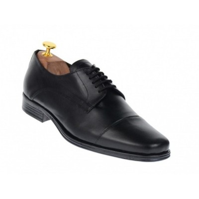 Pantofi barbati eleganti din piele naturala, Negru NIC02NVFS foto