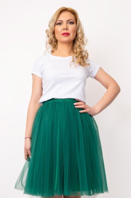 Tricou Dama Simplu Alb - S(36) foto