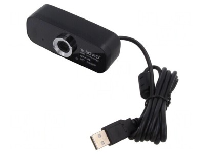 Webcam USB Neagră Full HD 1080p PnP 1,5m foto