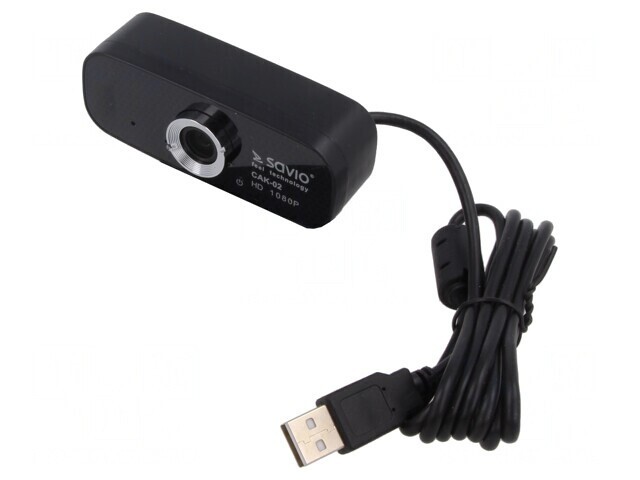 Webcam USB Neagră Full HD 1080p PnP 1,5m